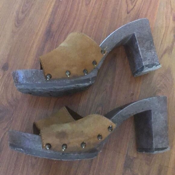 Vintage candies, chunky slip on clogs sandals, size 10 - Picture 3 of 8